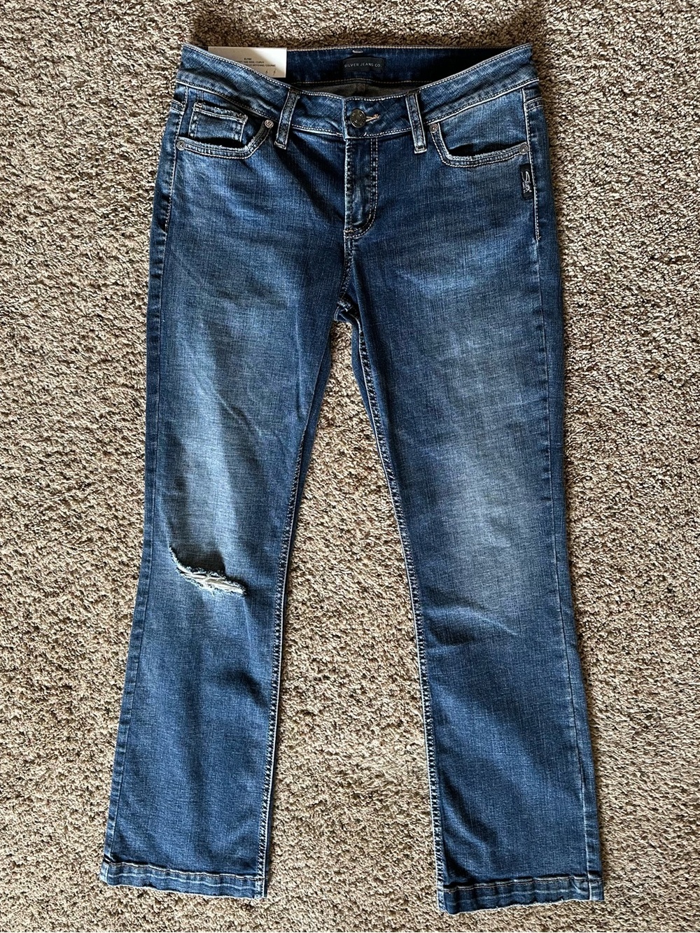 NWT Silver Elyse Slim Boot Jeans